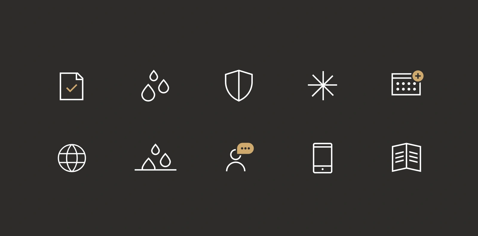Icons from the Bolon.com design